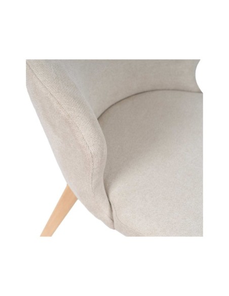 Silla TATE, Textil / Haya / Beige