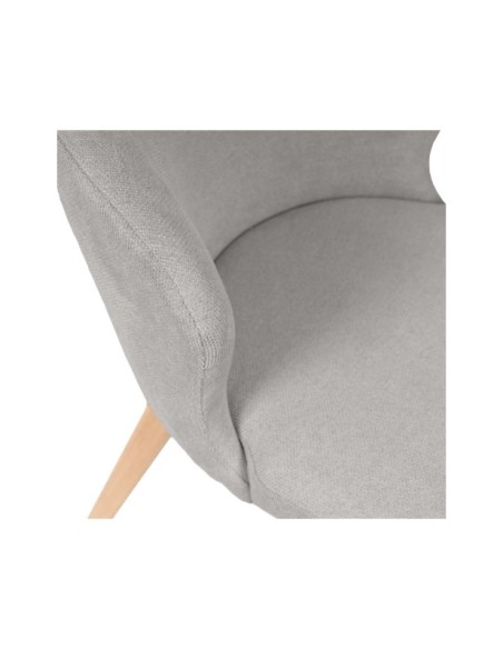 Silla TATE, Textil / Haya / Gris