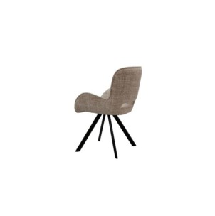 Silla ALLIE, Textil / Plástico / Metal / Taupe 2