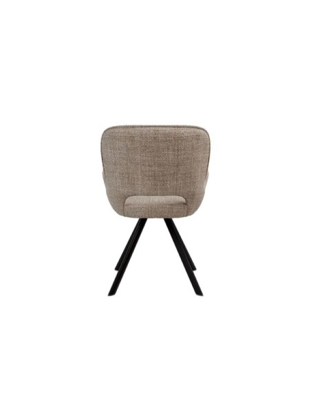 Silla ALLIE, Textil / Plástico / Metal / Taupe
