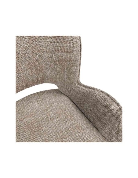 Silla ALLIE, Textil / Plástico / Metal / Taupe