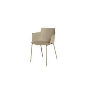 Silla ZETA, Plástico / Beige