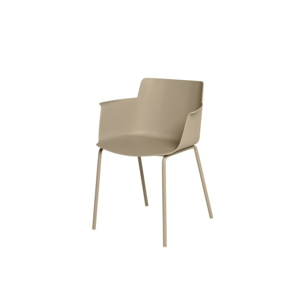Silla ZETA, Plástico / Beige