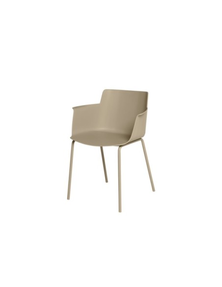 Silla ZETA, Plástico / Beige