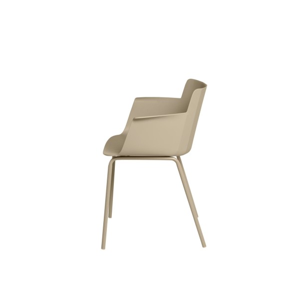 Silla ZETA, Plástico / Beige