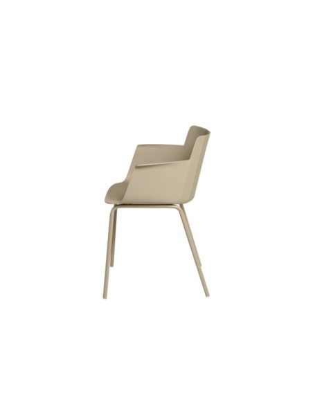 Silla ZETA, Plástico / Beige