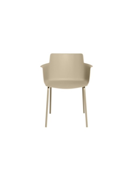 Silla ZETA, Plástico / Beige