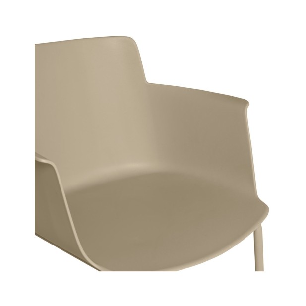 Silla ZETA, Plástico / Beige