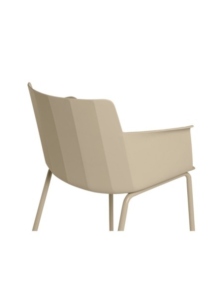 Silla ZETA, Plástico / Beige
