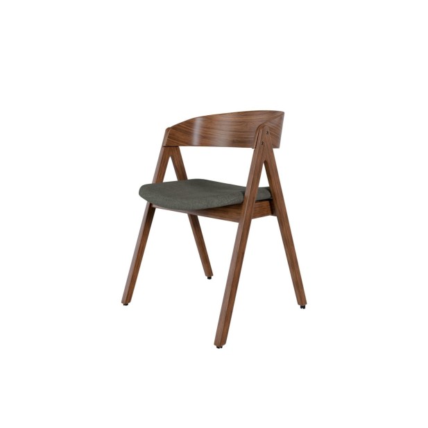 Silla RINA, Textil / Chapa de Nogal /...