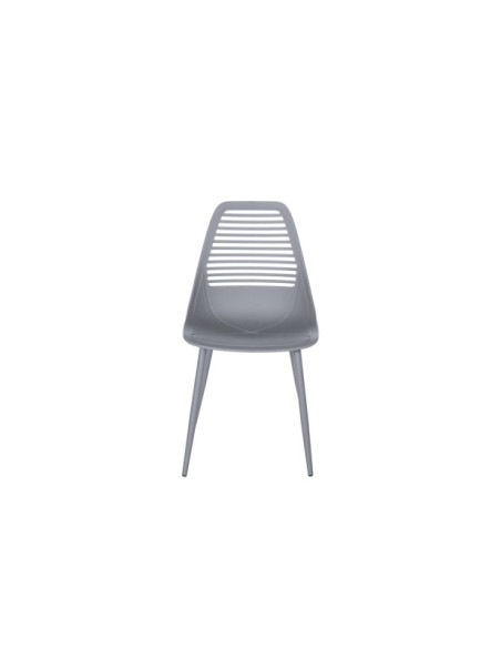 Silla LYNGS, Plástico / Metal / Gris