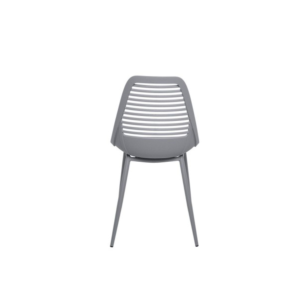 Silla LYNGS, Plástico / Metal / Gris