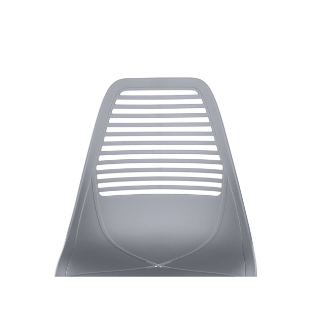 Silla LYNGS, Plástico / Metal / Gris