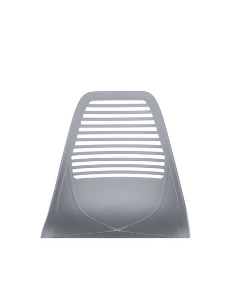 Silla LYNGS, Plástico / Metal / Gris