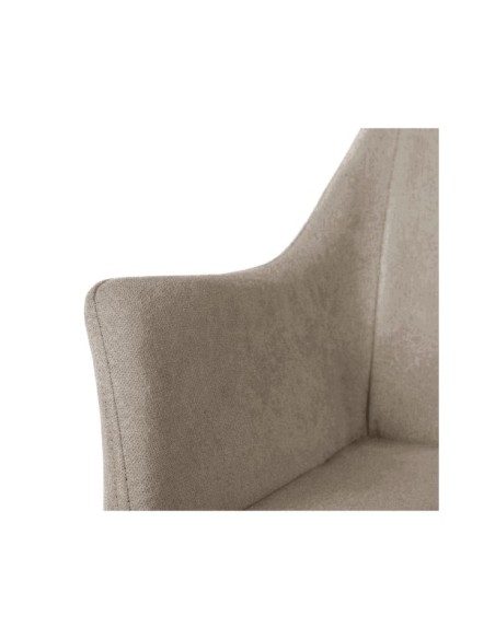 Silla LIHME, Textil / Contrachapado / Metal / Taupe