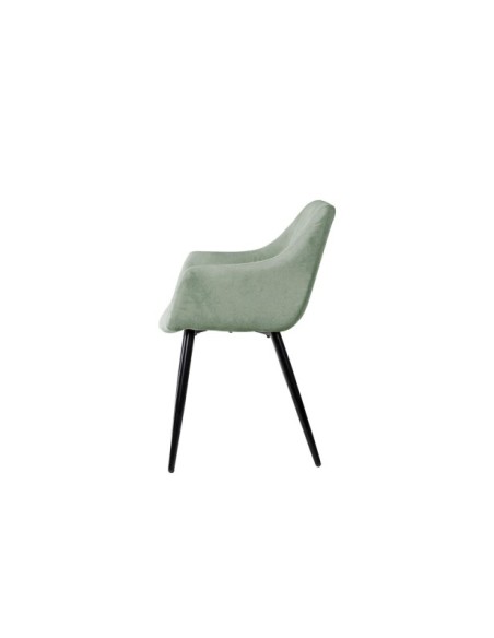 Silla LIHME, Textil / Contrachapado / Metal / Menta