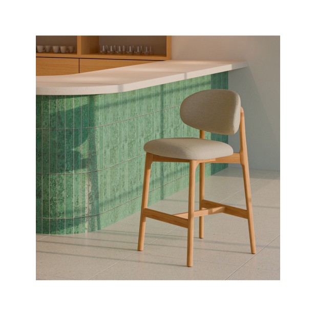 Taburete Alto DREA 66 cm, Textil /...