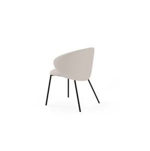 Silla ROSLEV, Textil / Plástico / Metal / Beige 2