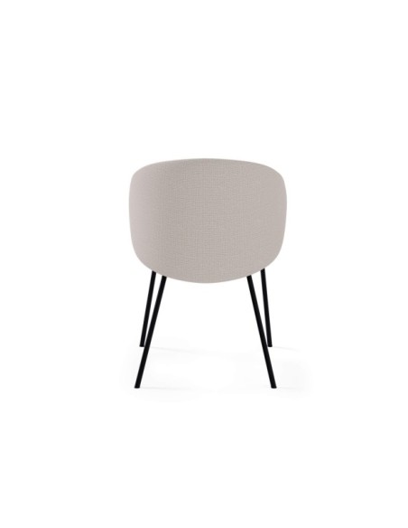 Silla ROSLEV, Textil / Plástico / Metal / Beige