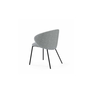 Silla ROSLEV, Textil / Plástico / Metal / Gris 2