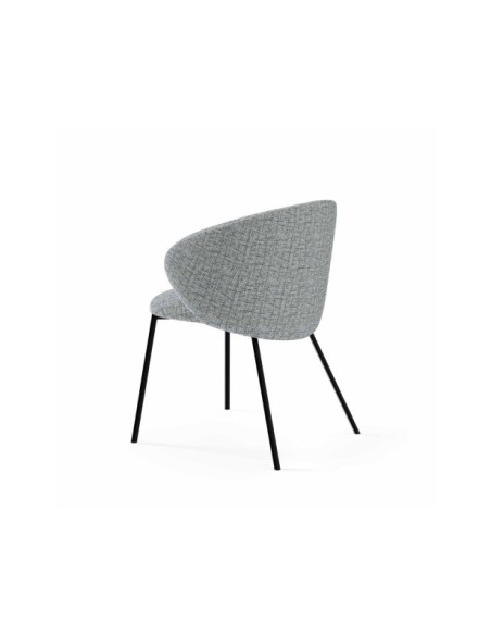 Silla ROSLEV, Textil / Plástico / Metal / Gris