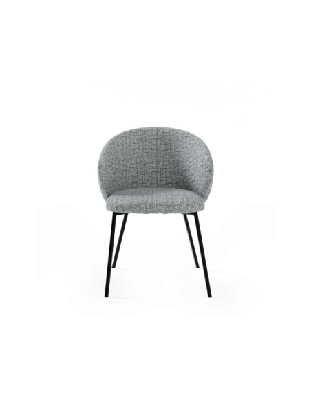 Silla ROSLEV, Textil / Plástico / Metal / Gris