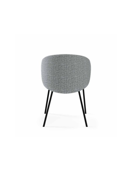 Silla ROSLEV, Textil / Plástico / Metal / Gris