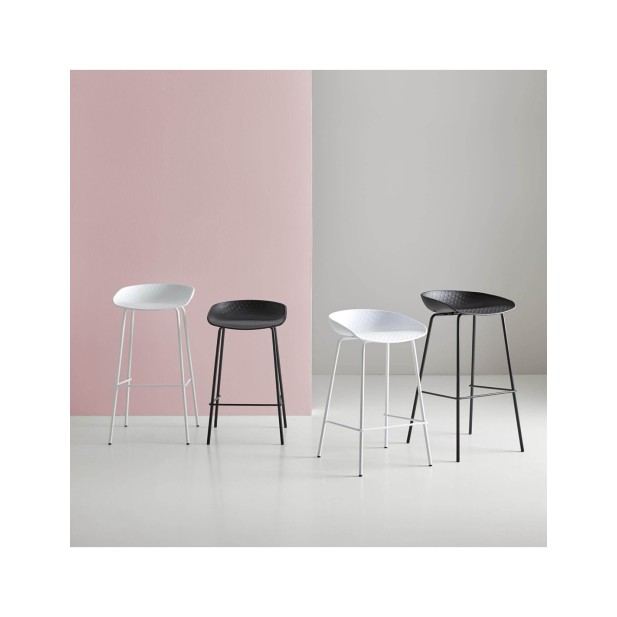 Taburete Alto JØRSBY 64 cm, Metal /...