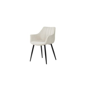 Silla LIHME, Textil / Contrachapado / Metal / Beige