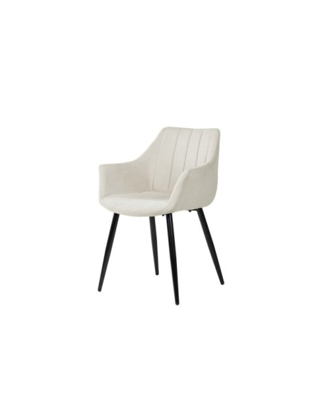 Silla LIHME, Textil / Contrachapado / Metal / Beige