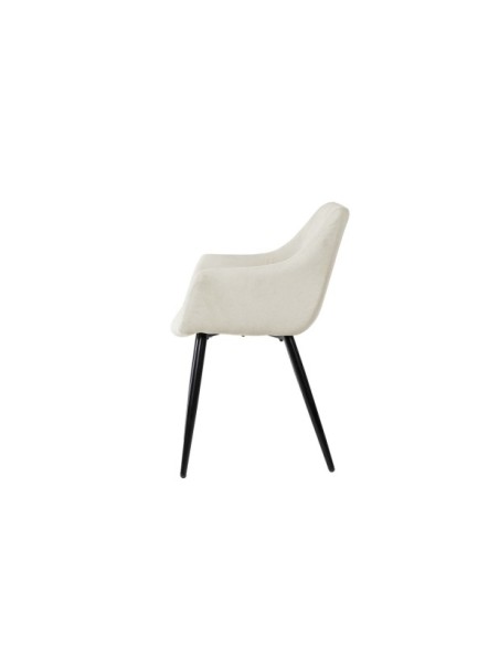 Silla LIHME, Textil / Contrachapado / Metal / Beige