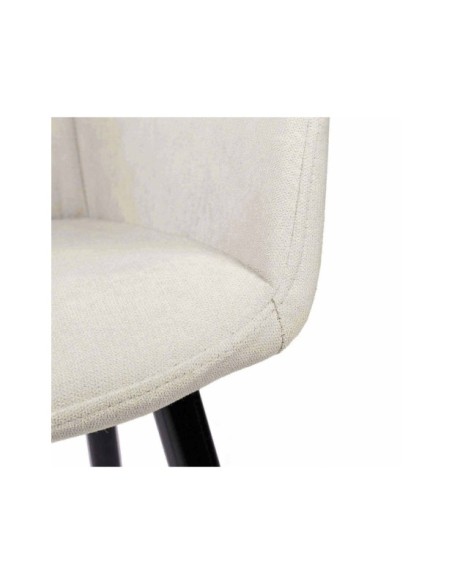 Silla LIHME, Textil / Contrachapado / Metal / Beige