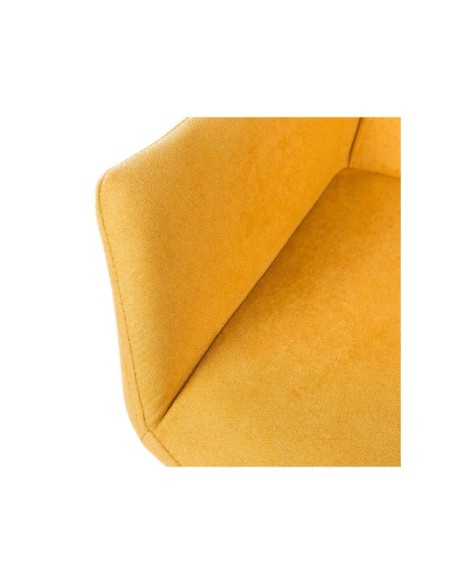 Silla LIHME, Textil / Contrachapado / Metal / Mostaza