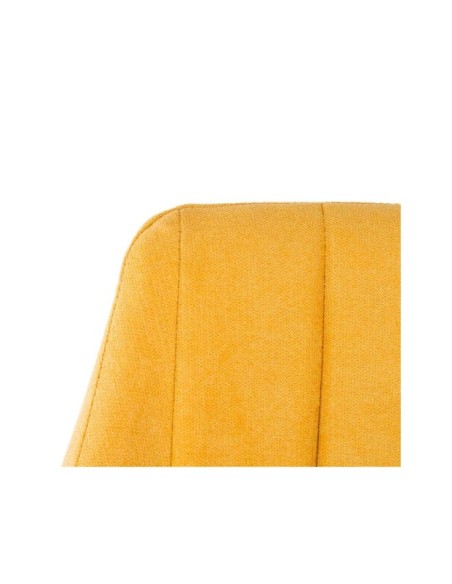 Silla LIHME, Textil / Contrachapado / Metal / Mostaza