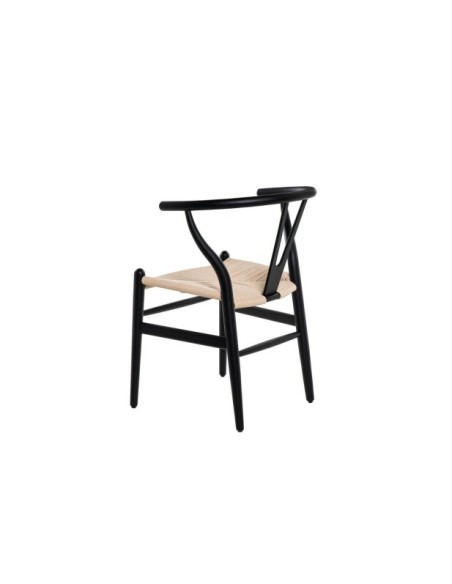 Silla ANETTE, Madera de Haya / Negro / Natural