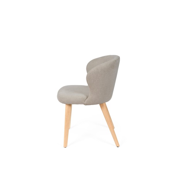 Silla TATE, Textil / Madera / Taupe