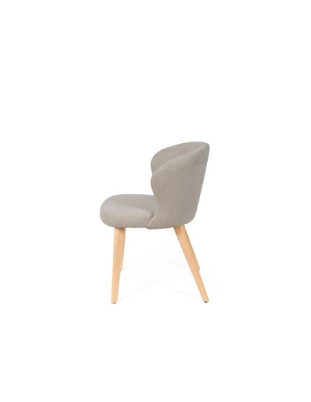 Silla TATE, Textil / Madera / Taupe