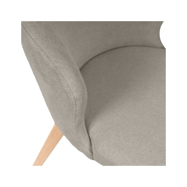 Silla TATE, Textil / Madera / Taupe