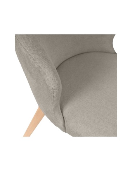 Silla TATE, Textil / Madera / Taupe