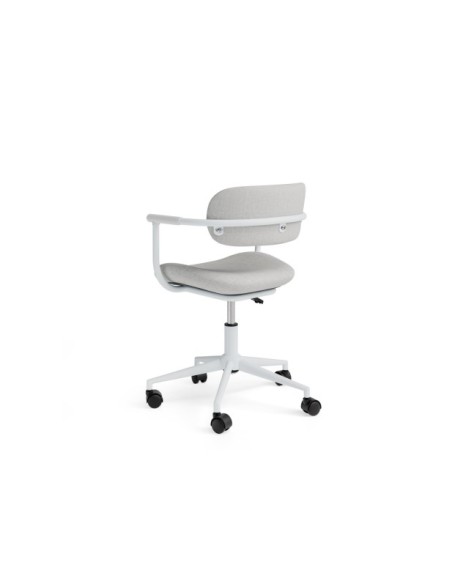 Silla de Escritorio Regulable GOTHENBURG, Textil / Metal / Gris