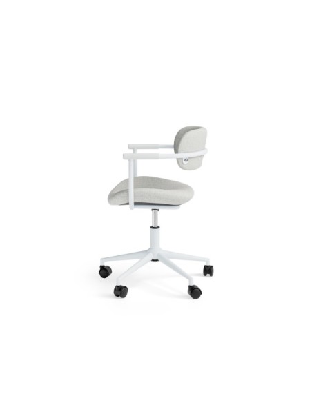 Silla de Escritorio Regulable GOTHENBURG, Textil / Metal / Gris