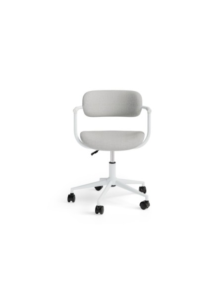 Silla de Escritorio Regulable GOTHENBURG, Textil / Metal / Gris