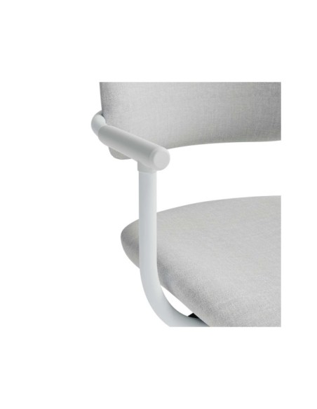 Silla de Escritorio Regulable GOTHENBURG, Textil / Metal / Gris