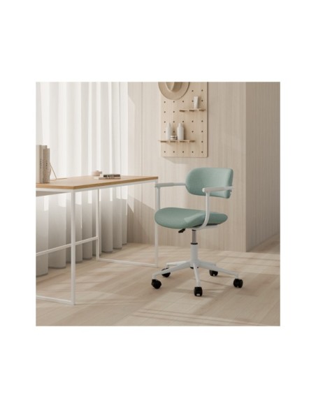 Silla de Escritorio Regulable GOTHENBURG, Textil / Metal / Menta