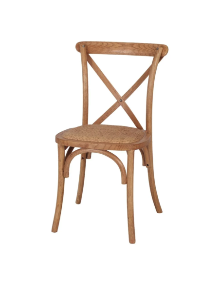 Silla SASHA Natural Bistro Paris, estructura madera. Sillas de diseño