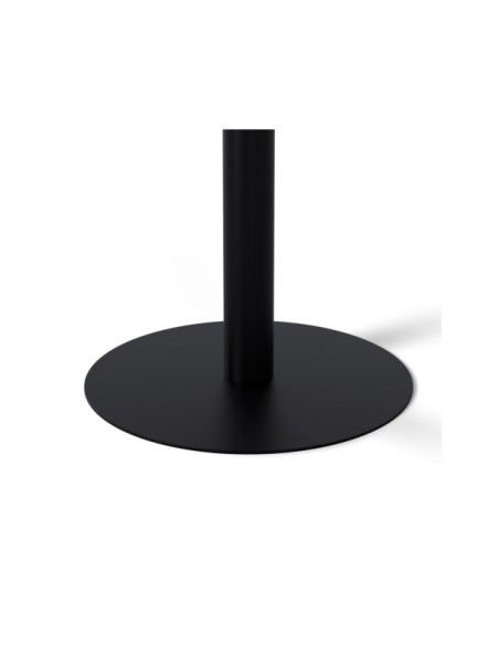 Mesa Alta STATEMENT Ø70x96 cm de Comedor, Porcelánico / Metal / Blanco / Negro
