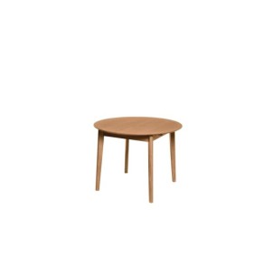 Mesa Extensible LAURIE Ø100/129x76 cm, Chapa de Roble /...