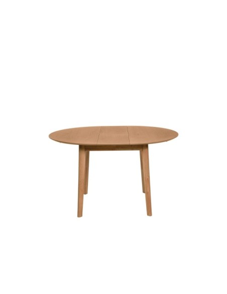 Mesa Extensible LAURIE Ø100/129x76 cm, Chapa de Roble / Madera / Roble