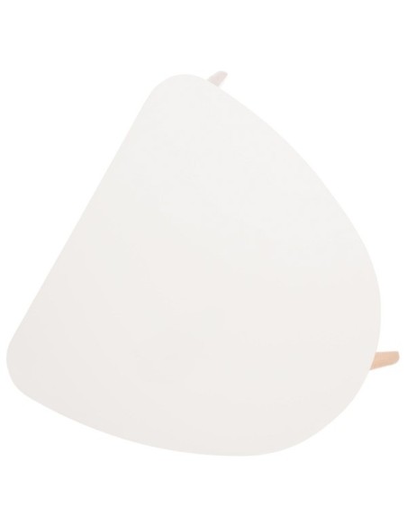 Mesa FERDINAND 92x90 cm de Comedor, MDF / Madera / Blanco / Roble