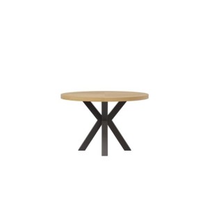 Mesa BEATRICE Ø100x75 cm de Comedor, Chapa de Roble /... 2